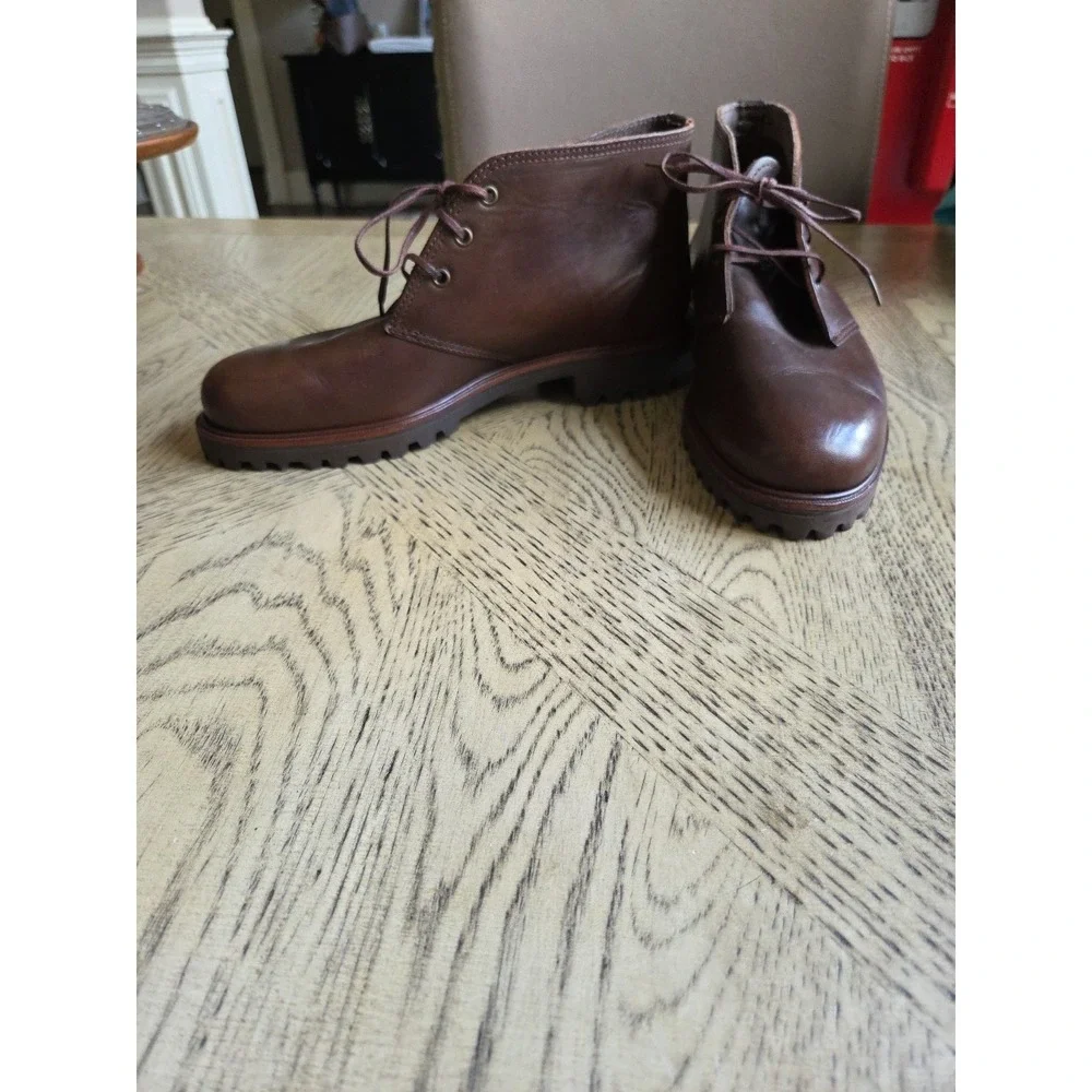 Vintage Polo Ralph Lauren Boots Sportsman Made In USA Size 8D 101358 New Brown - Picture 13 of 14